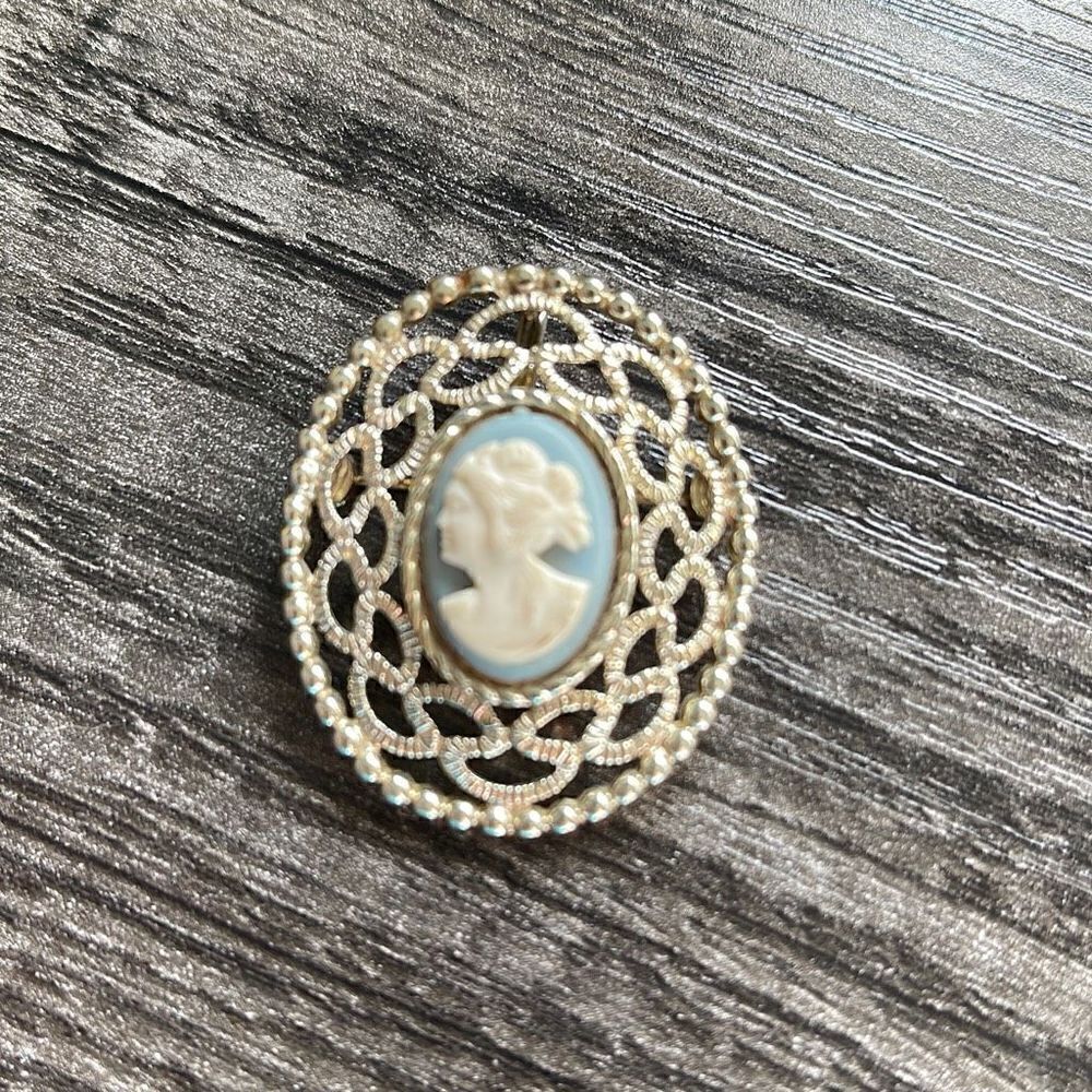 Vintage, Sarah Coventry, cameo pin